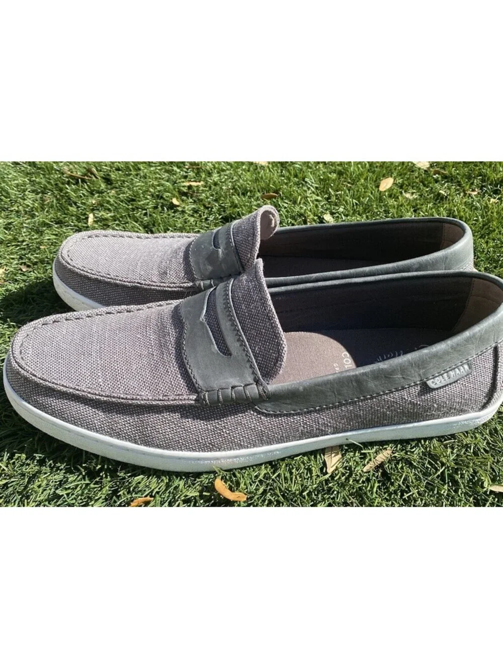 Cole Hann Men's 11M Pinch Weekender Loafers Maine Classic Grand Gray